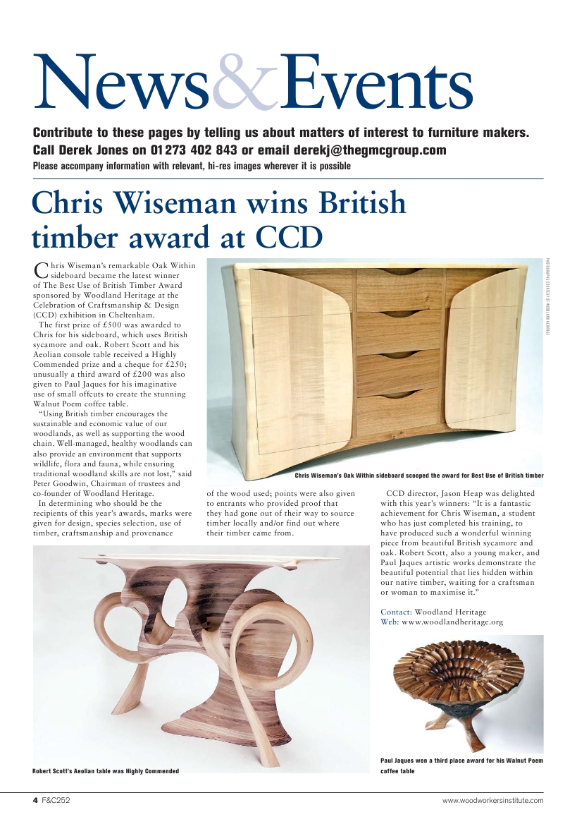 Furniture & Cabinetmaking 252 2016-Winter